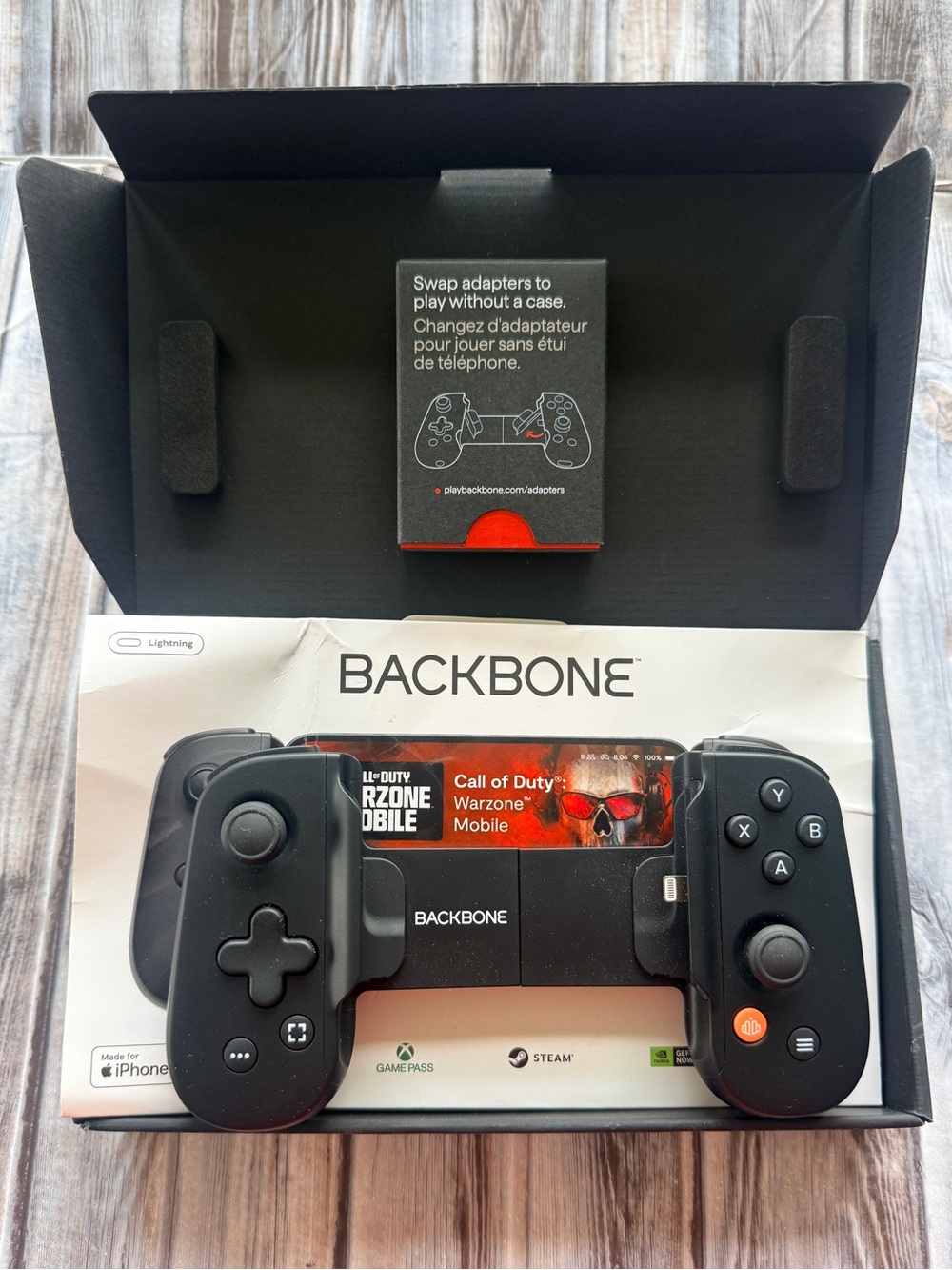 Backbone One Mobile Gaming Controller and carrying case for iPhone - Black